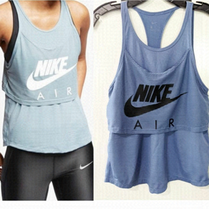 NIKE | Nike Air Women's Graphic Running Tank In Blue